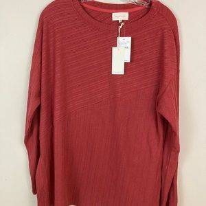 Melloday comfortable women’s tunic top, size medium, orange, NWT